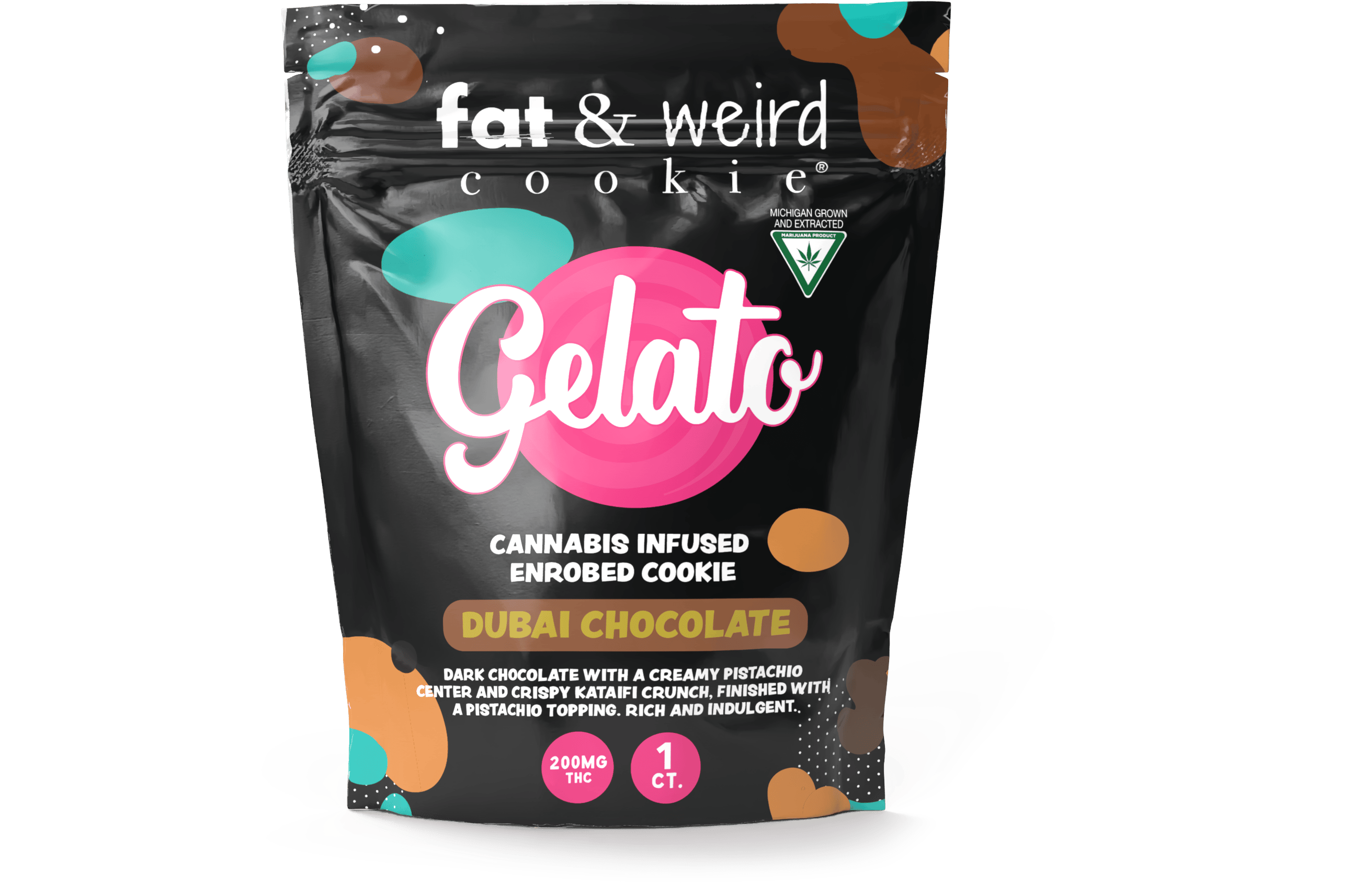 Product: Gelato x Fat and Weird | Infused Cookie - 200mg - Dubai Chocolate