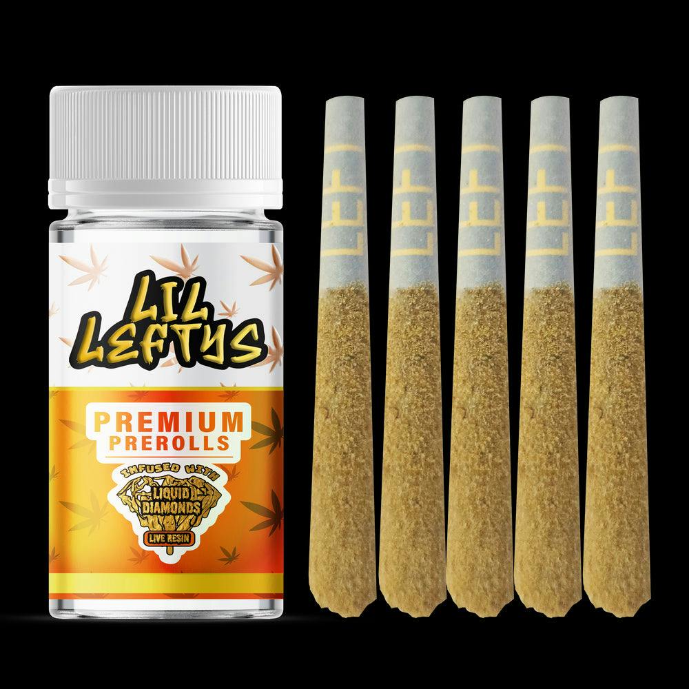 Product Left Coast | Orange Creamsicle | 3.75g | Lil Lefty's Infused Prerolls 5pk | G10