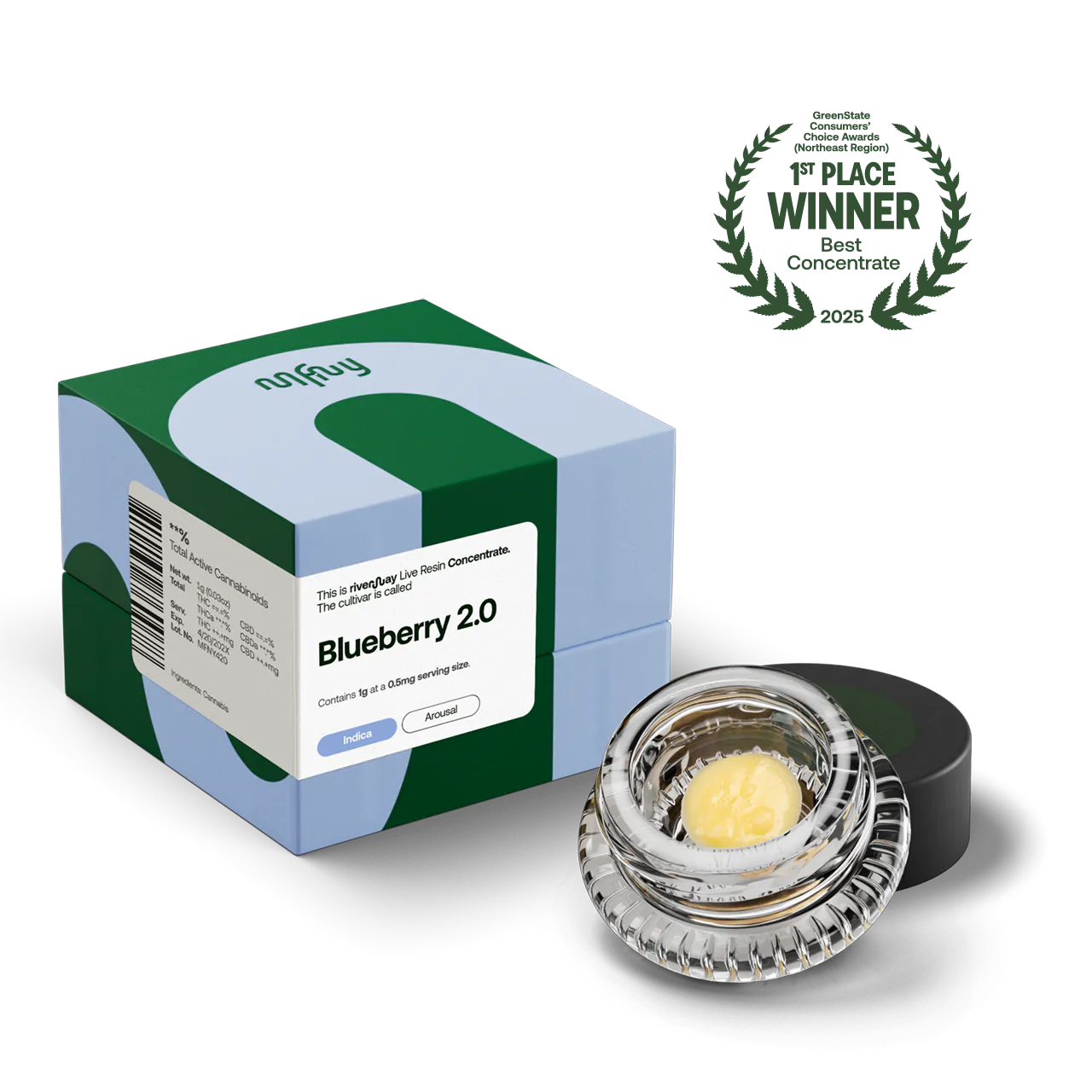 Blueberry 2.0 Live Resin Badder | 1g | The Phinest Buds