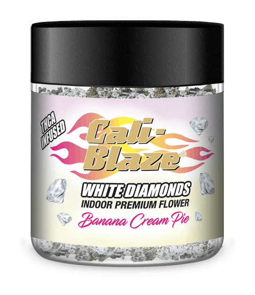 Product Cali-Blaze | Banana Cream Pie | White Diamond Infused Flower