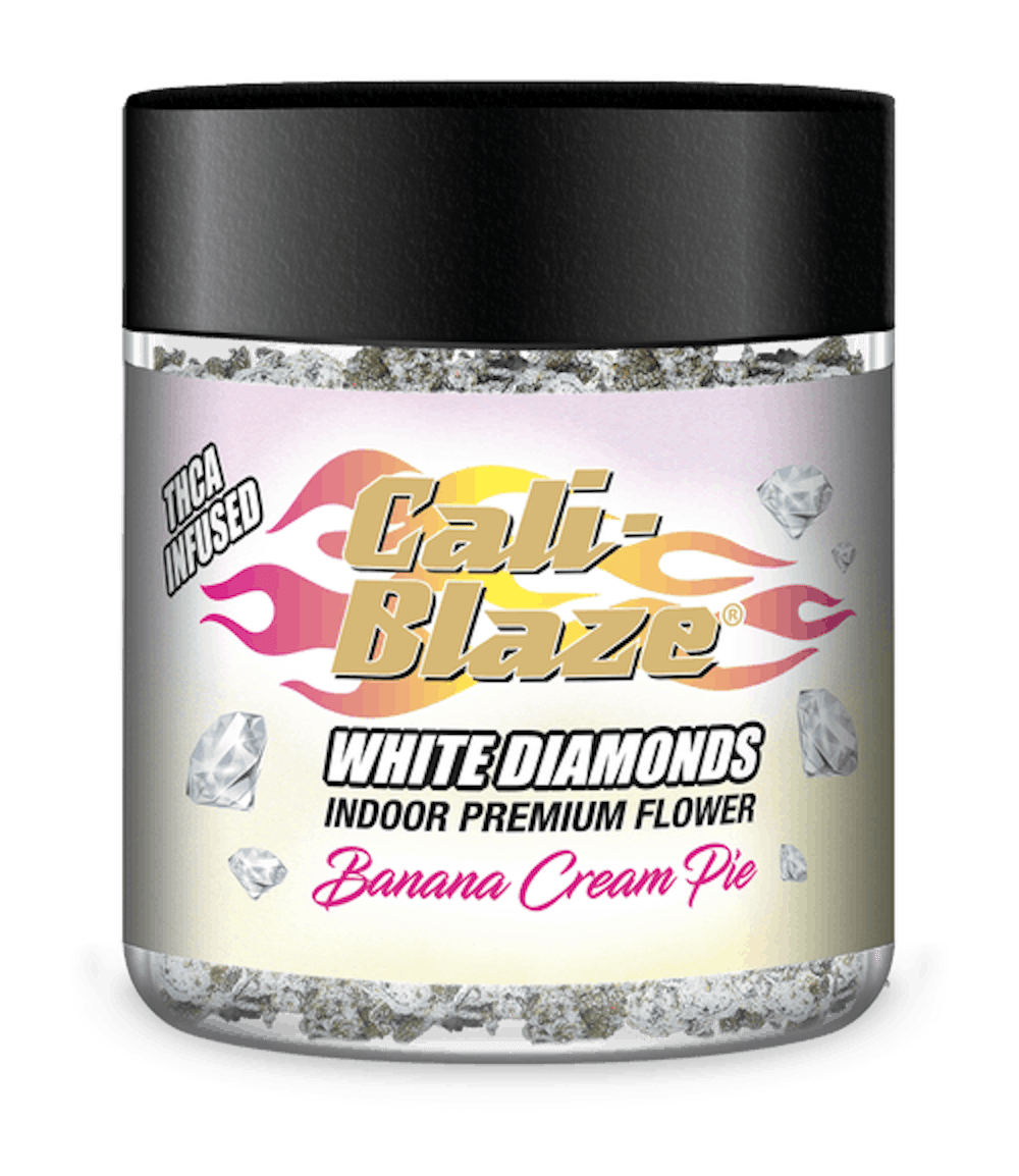 Product Cali-Blaze | Banana Cream Pie | White Diamond Infused Flower