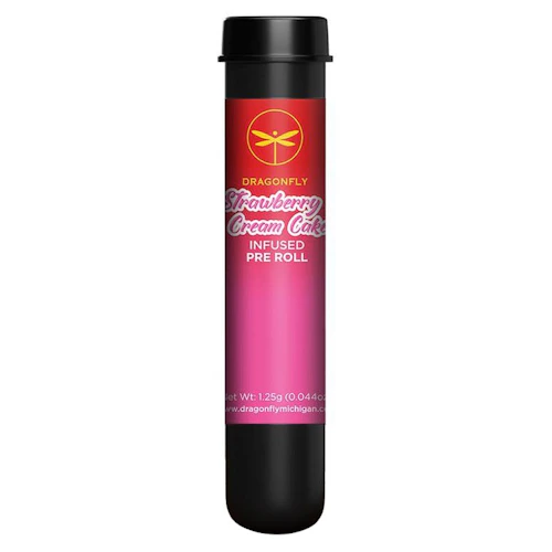 Dragonfly - 1.25g Infused Preroll - Strawberry Cream Cake