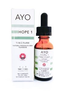 Ayo: Tincture | Hope 1:1 | THC:CBD | 30mL | GDF - Sulphur