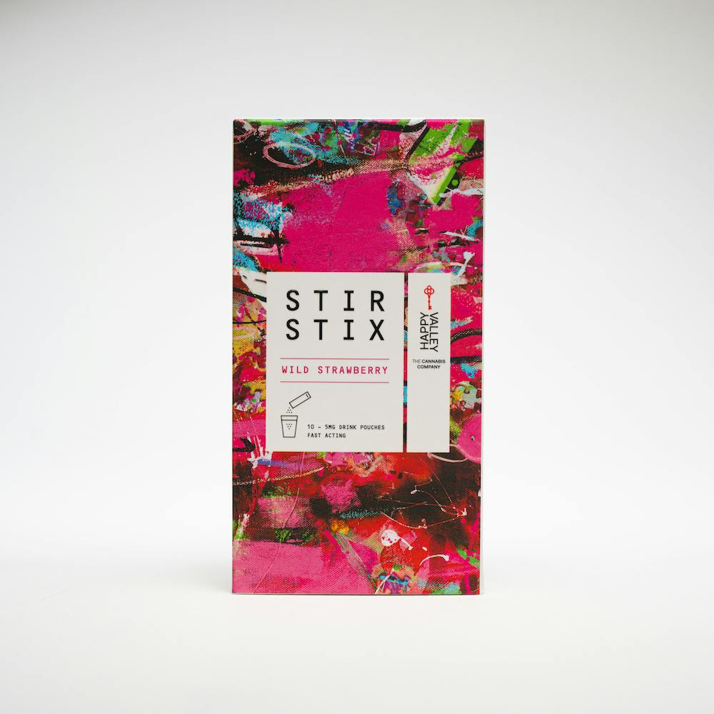 Stir Stix 50mg THC - Wild Strawberry