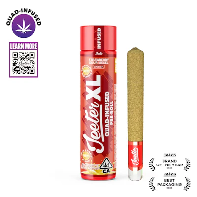 Jeeter - 2g Quad Infused Preroll - Strawberry Sour Diesel - PRE_ROLLS by Jeeter at King of Budz