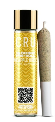Cru - Pineapple Breeze FatBoy Infused Preroll – 1g