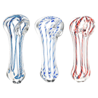 Product Small Striped Glass Pipe | 2.75" | Colors Vary