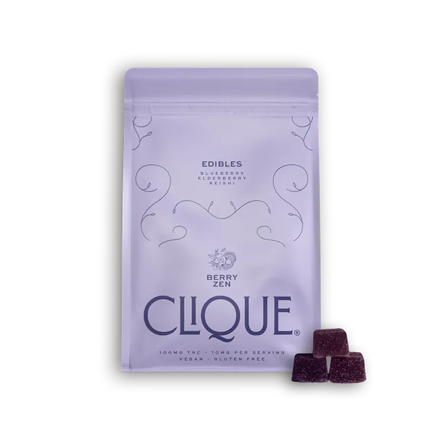 Clique Gummies Berry Zen 10pk/100mg (hybrid, 2.8g)