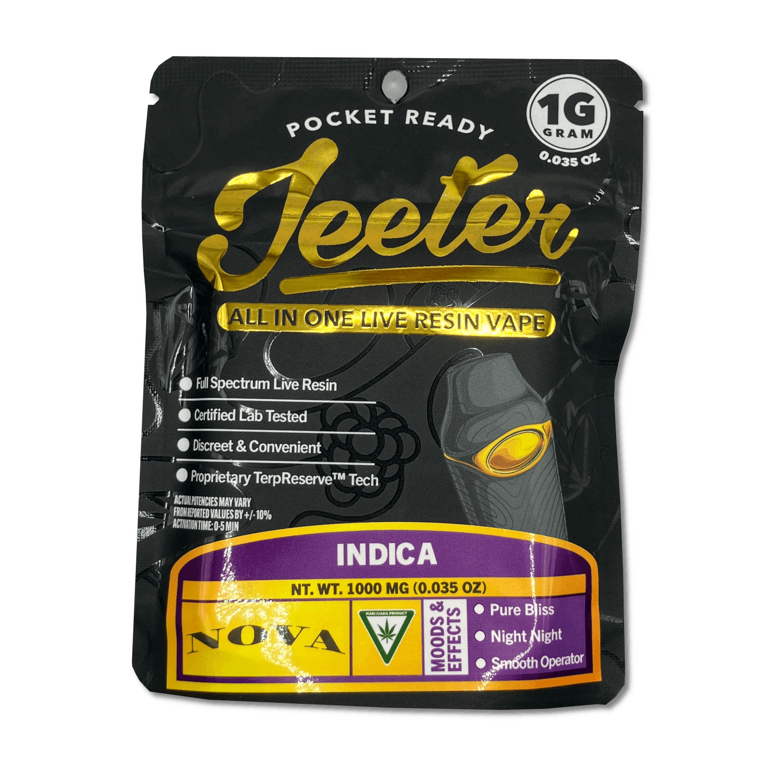 Product: Jeeter | Live Resin Disposable Vape - 1g - Nova