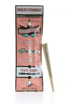 Product: PRESIDENTIAL | PEACH MANGO | MOONROCK | INFUSED PRE-ROLL INDICA