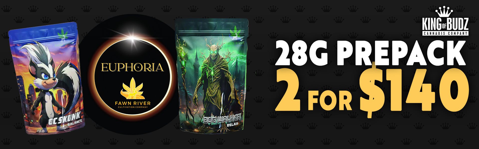 Euphoria 28g Prepack 2/$140