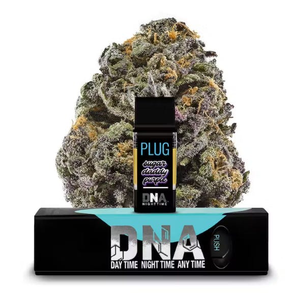Plug Play PLUGplay Sugar Daddy Purple DNA Pod 1g Doobie Nights Cannabis Dispensary in