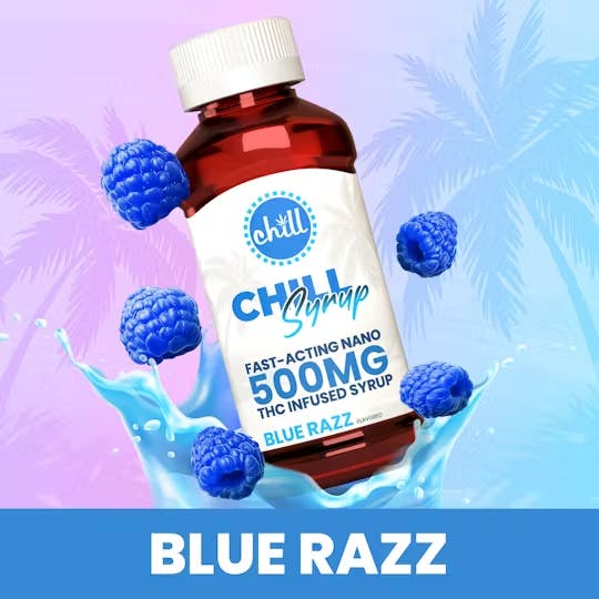 thc infused vape juice Blue Razz THC Infused Syrup Tincture 500mg