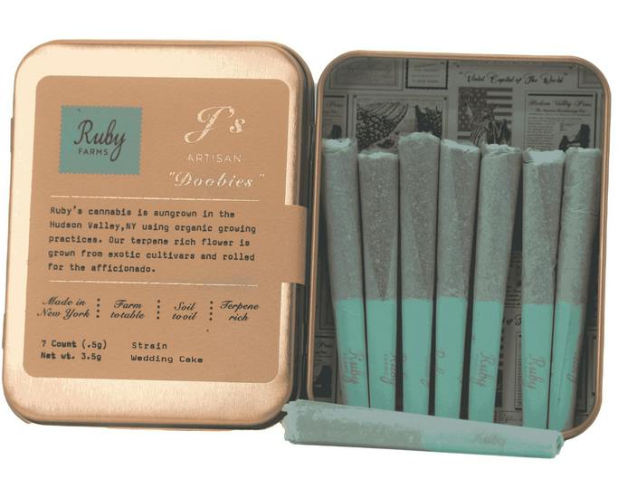 Wedding Cake | 7 Pack Doobies | 3.5g | Pre rolls | Hybrid | Ruby Farms