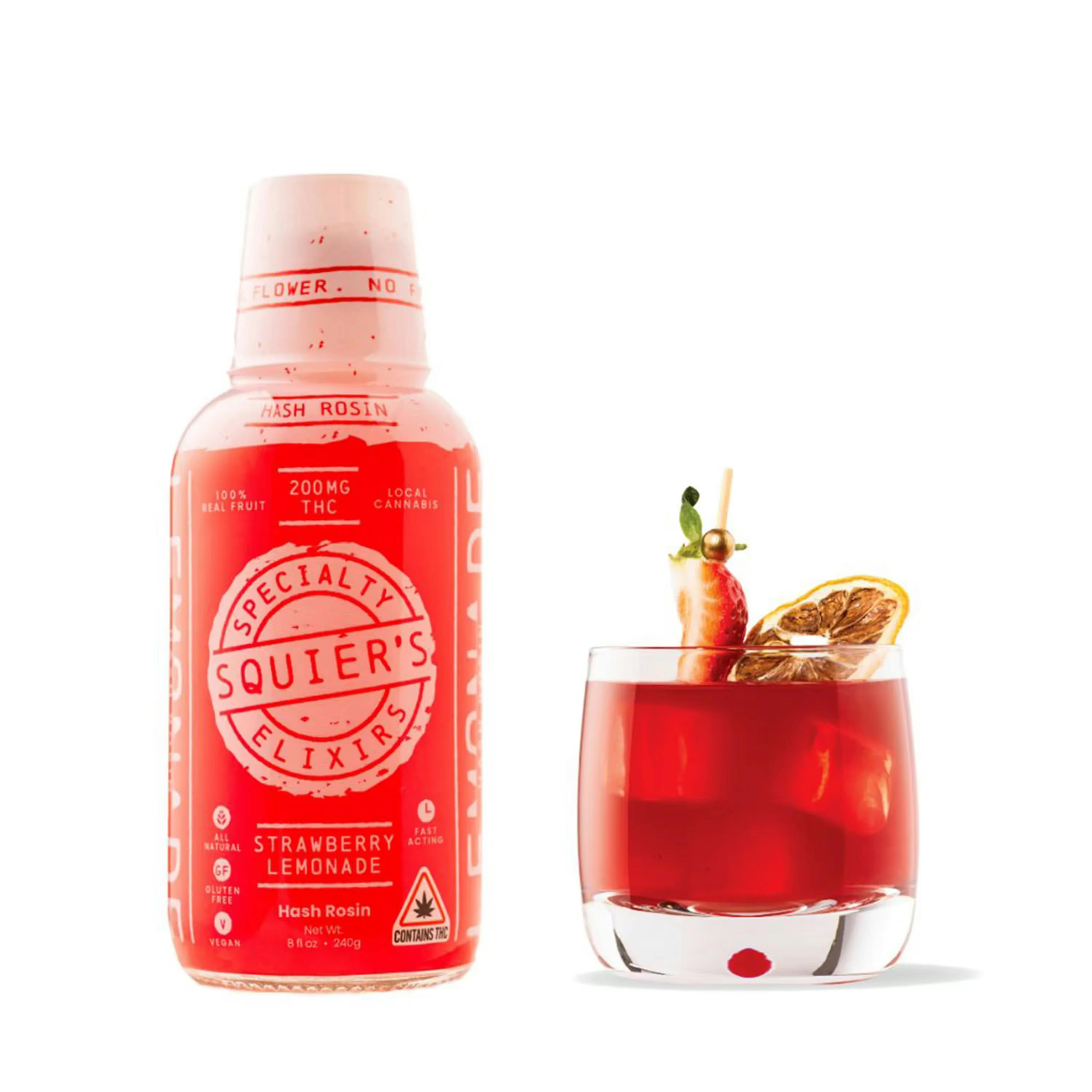 Product Strawberry Lemonade Hash Rosin Elixir (8oz) - 200MG