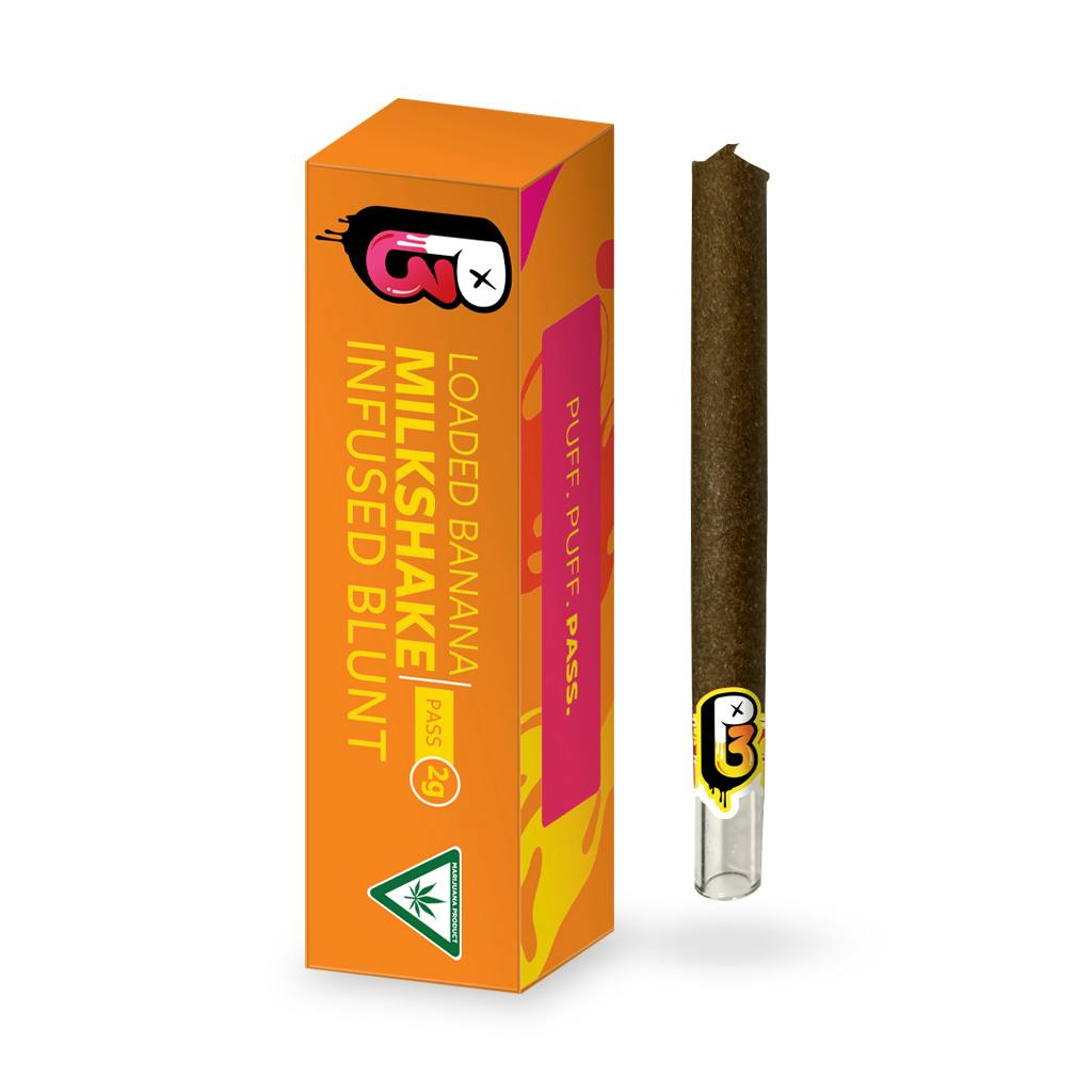 P3 - Loaded Banana Milkshake - Infused Blunt | Herbal I.Q