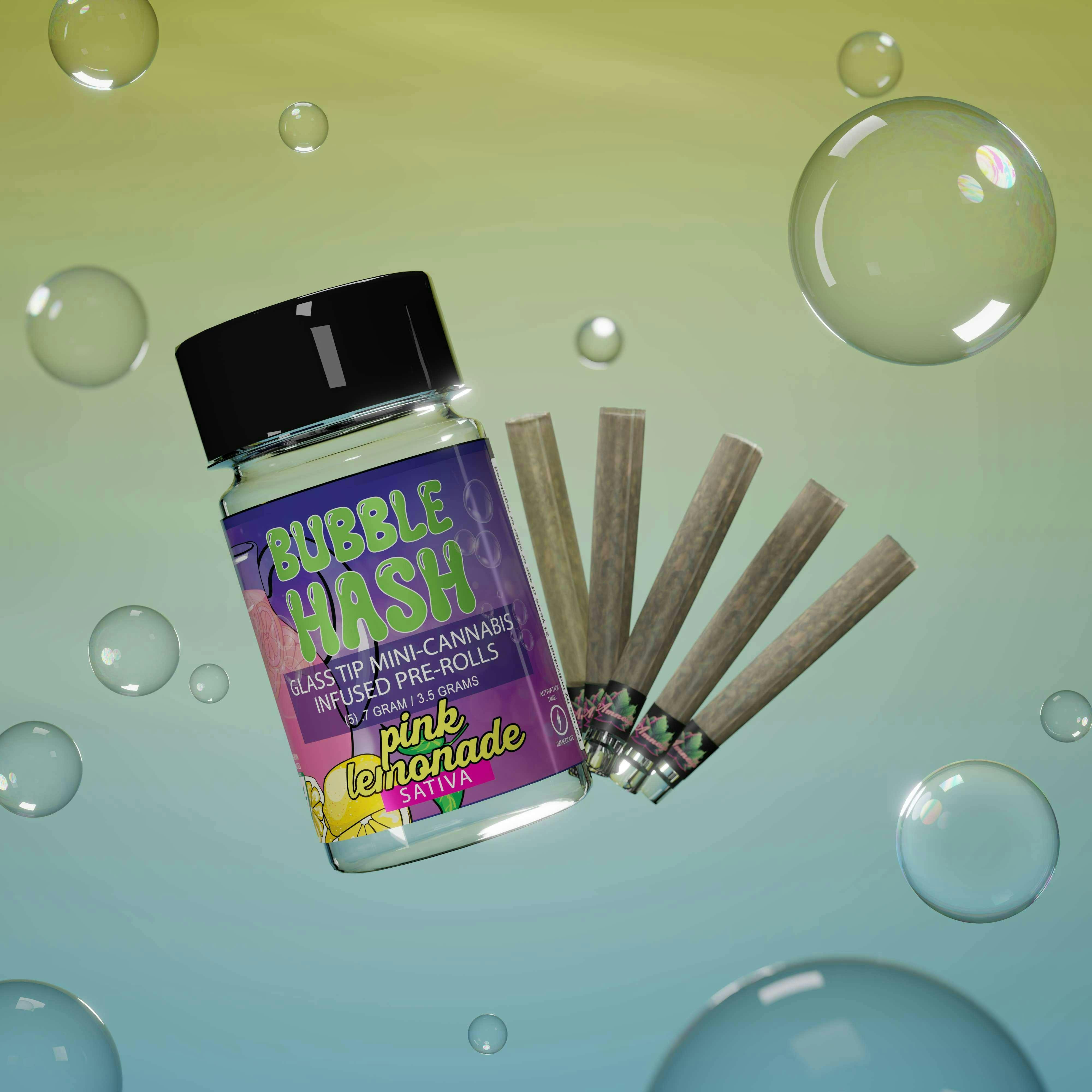 Product: AMNESIA | PINK LEMONADE | INFUSED PRE-ROLLS (GLASS TIPS) | 5 x 0.7G SATIVA