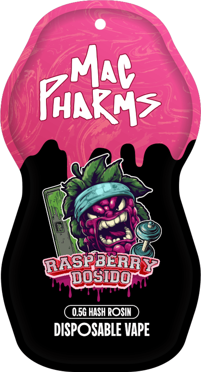 Mac Pharms Hash Rosin Disposable | Raspberry Dosido
