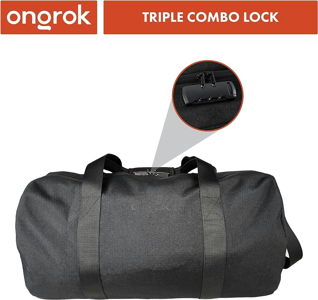 Smell Proof Duffle Bag - Black