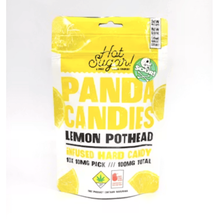 Panda Candies: Sour Lemon Pothead - 10pk 100mg