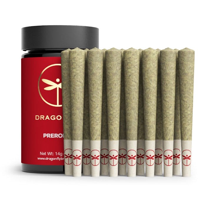 Product Dragonfly - Melted Strawberries - 14pk - 14g - Prerolls