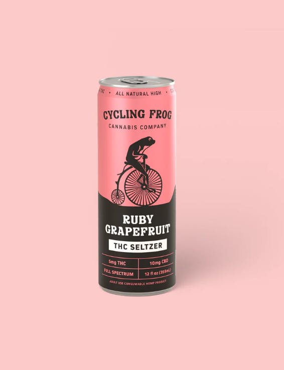 Ruby Grapefruit | 10mg Single Can | Infused Beverage | Cycling Frog