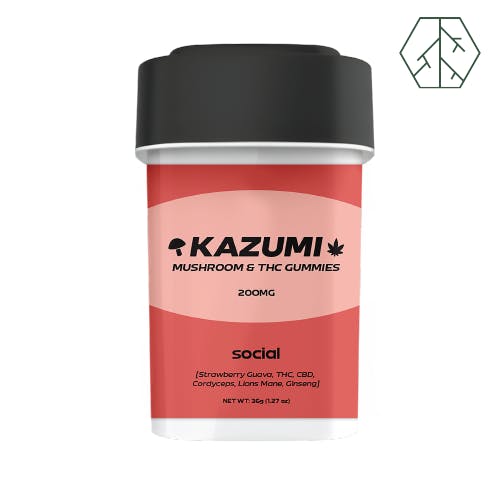 Kazumi - Social Functional Mushroom Gummies 200mg | Liberty
