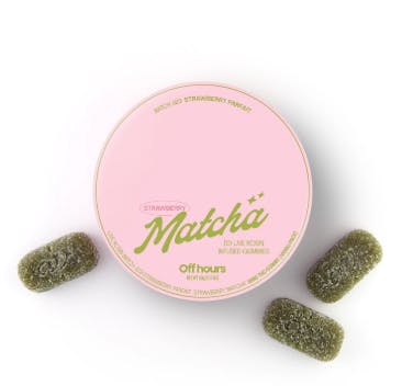Off Hours | Strawberry Parfait Matcha | 100mg Rosin Gummies image 0