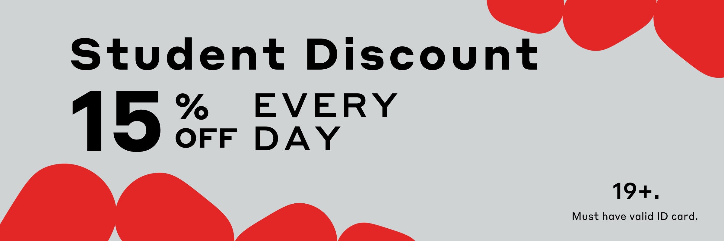 Student Discount 15% Off Every Day at Tokyo Smoke Stouffville Tenth Line