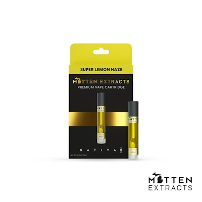 Mitten Extracts - 1g Cart - Super Lemon Haze (S) - CARTRIDGES by Mitten Extracts at King of Budz