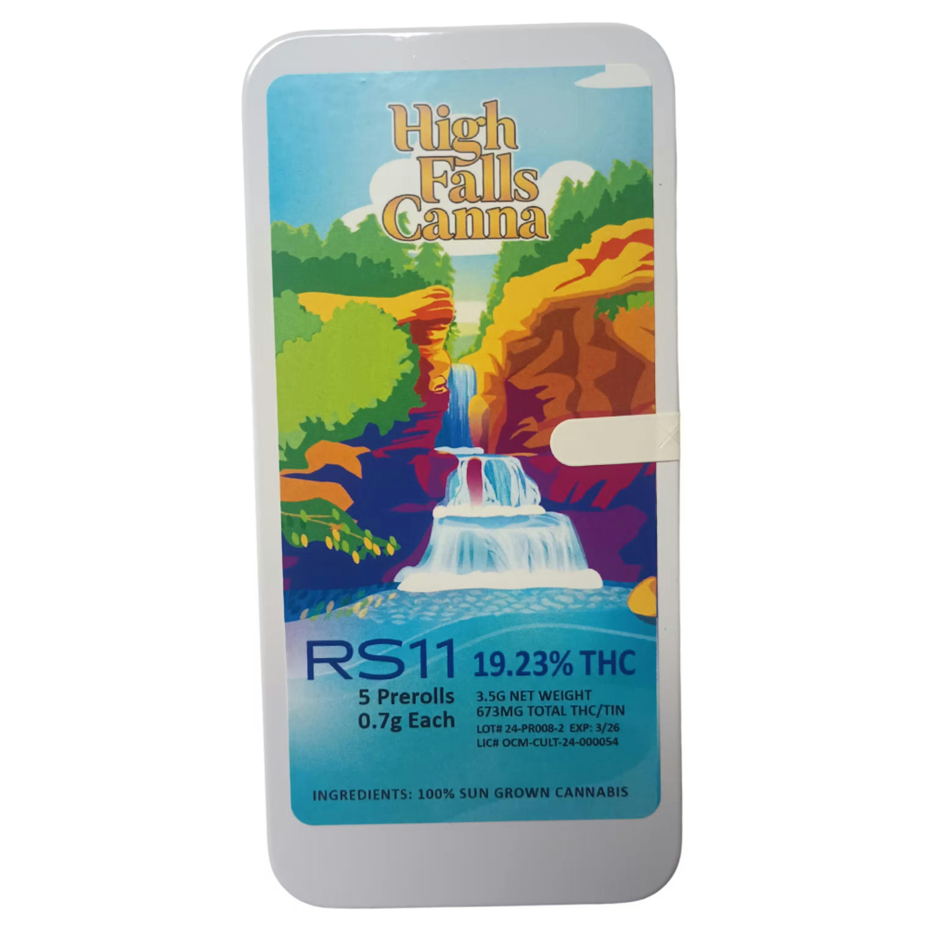 Photo of High Falls Canna – RS11 Pre-Rolls – (5pk)