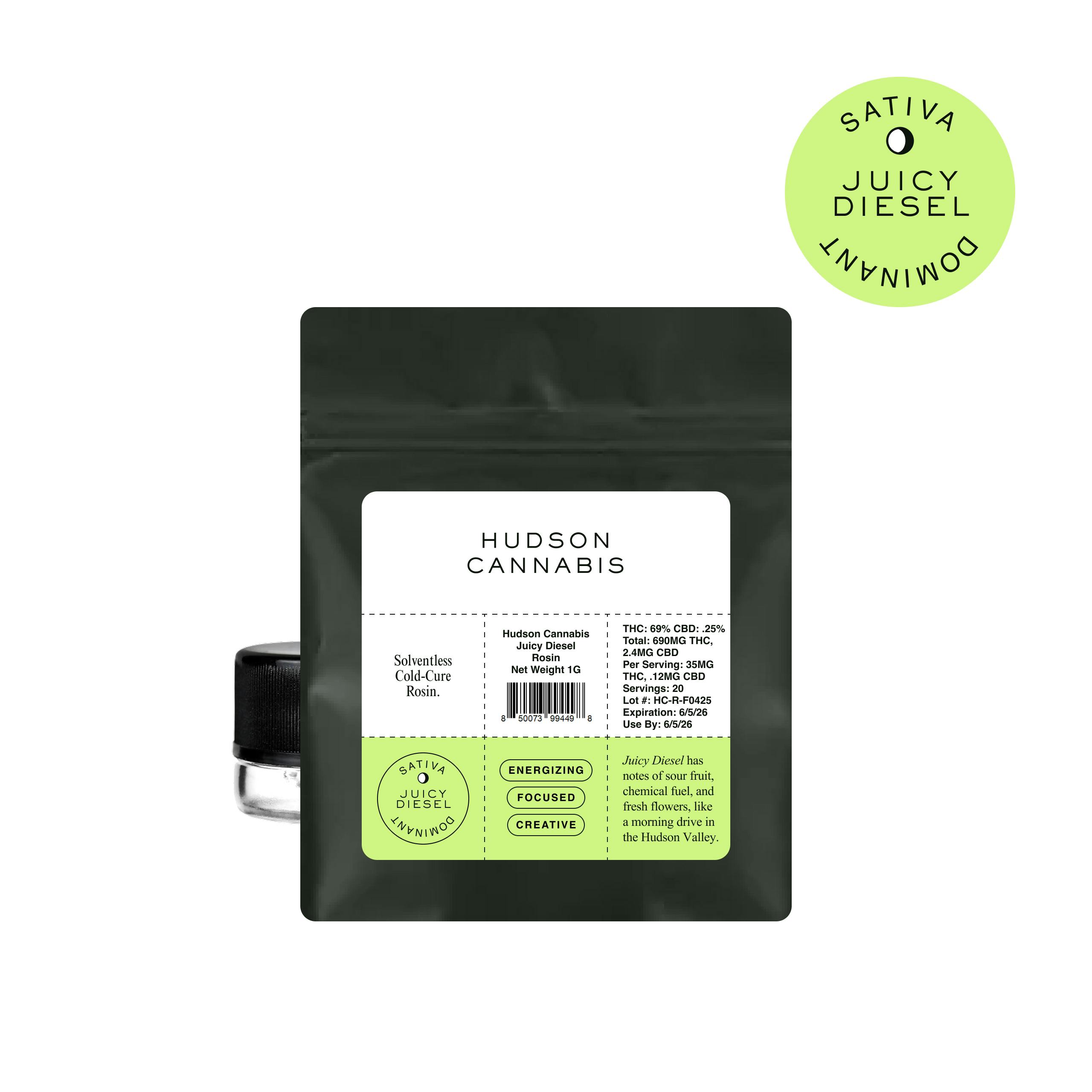 Hudson Cannabis | Juicy Diesel Rosin | Concentrate | 1g