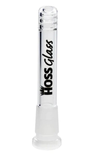 Hoss glass - 10cm diffuser downstem with cuts - black