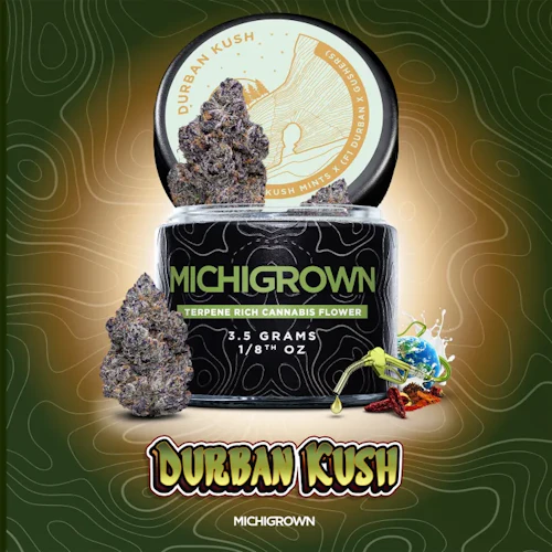 Michigrown - 3.5g Prepack Jar - Durban Kush