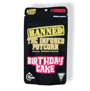 Product: BANNED EDIBLE CO. | POTCORN - BIRTHDAY CAKE | 200MG