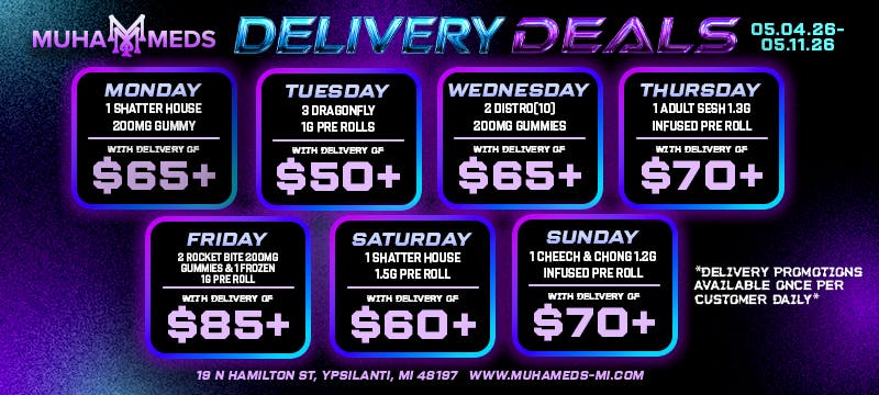 Muha Meds - Ypsilanti Menu - a Cannabis Dispensary in Ypsilanti, MI