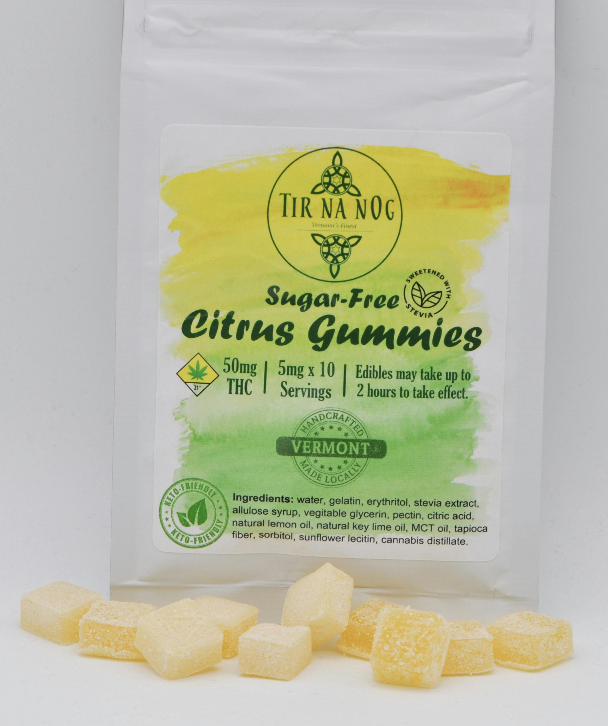image of Sugar Free Citrus Gummies | 50mg THC