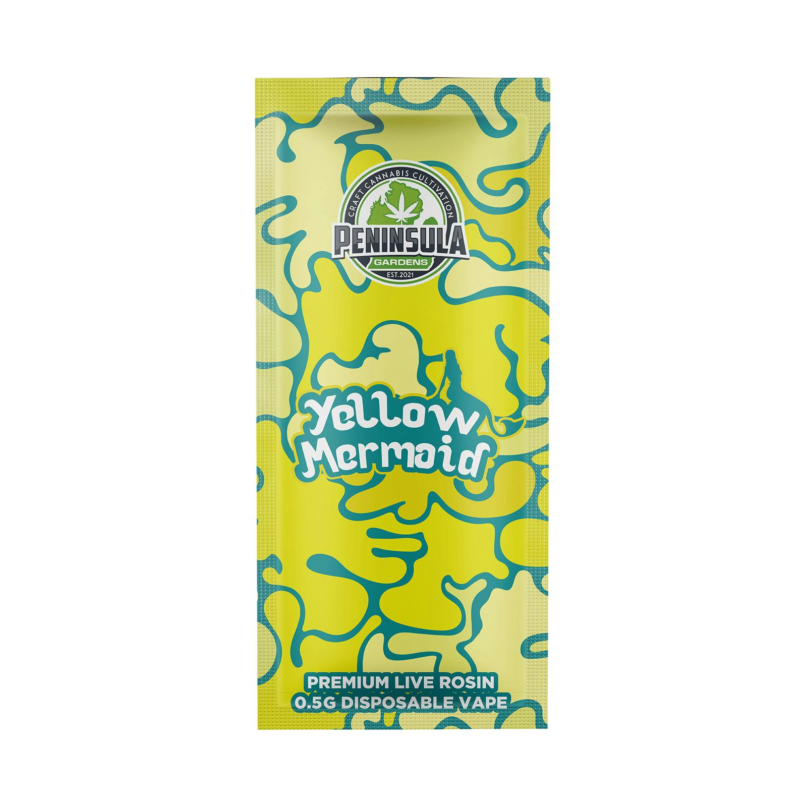 Peninsula - .5g Live Rosin Disposable - Yellow Mermaid