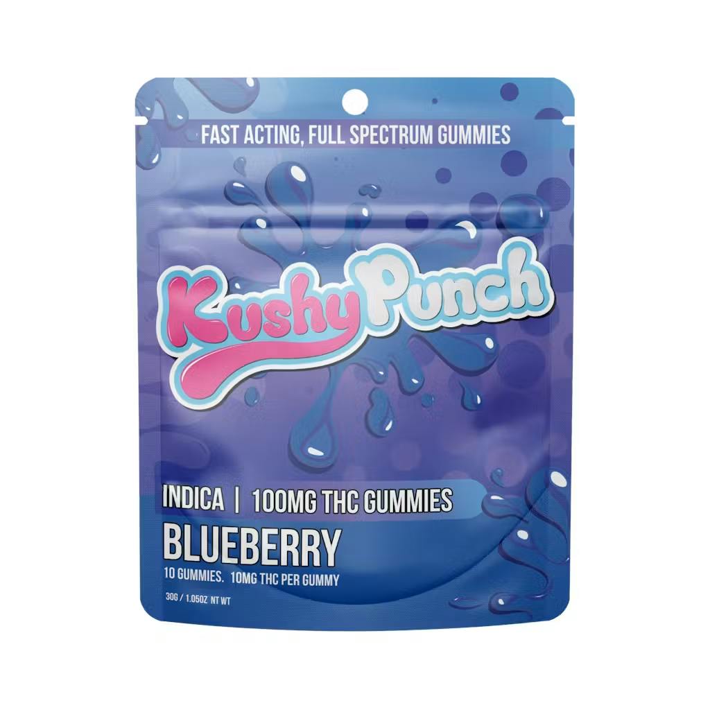 Kushy Punch - 100mg Gummies - Blueberry