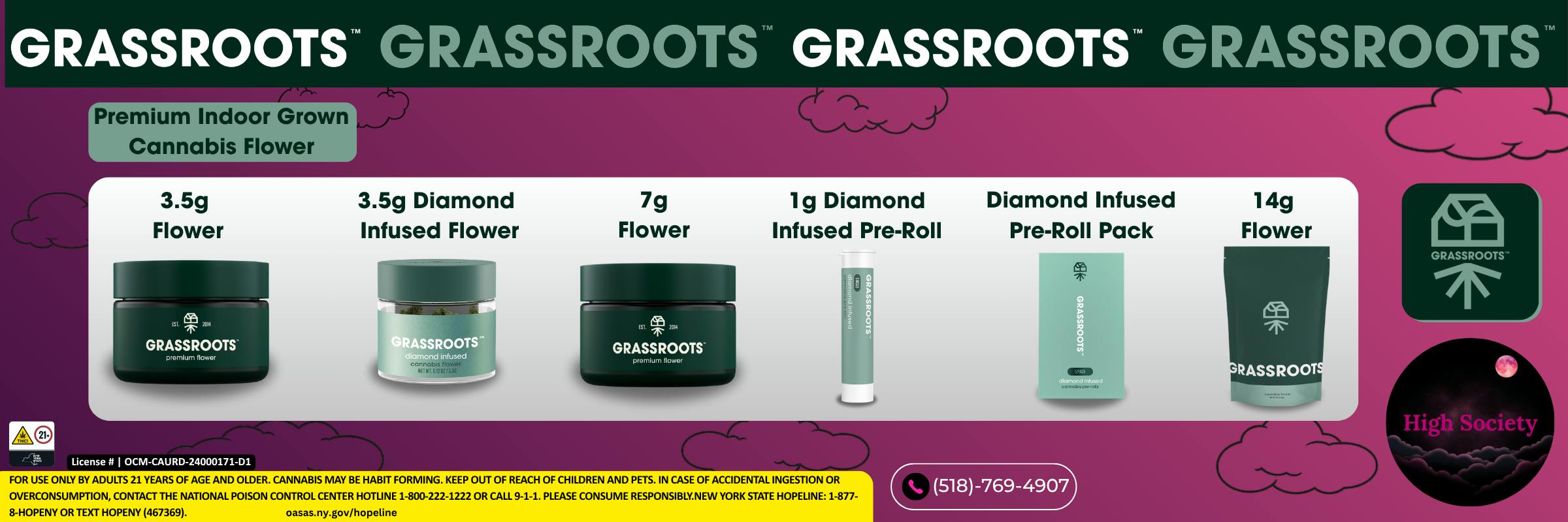 Grassroots Flower High Society