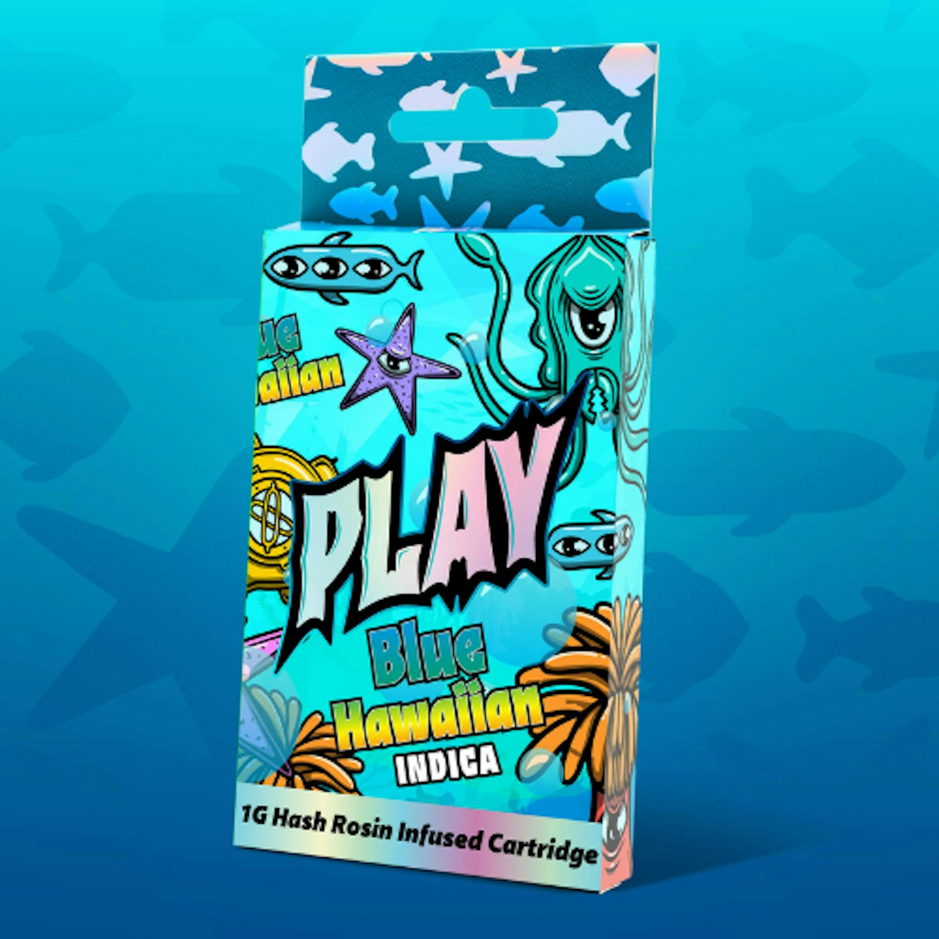 Play - Blue Hawaiian Hash Rosin Infused Cartridge