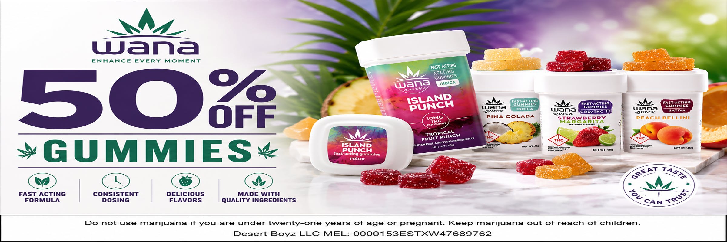 50% OFF | Gummies | Wana