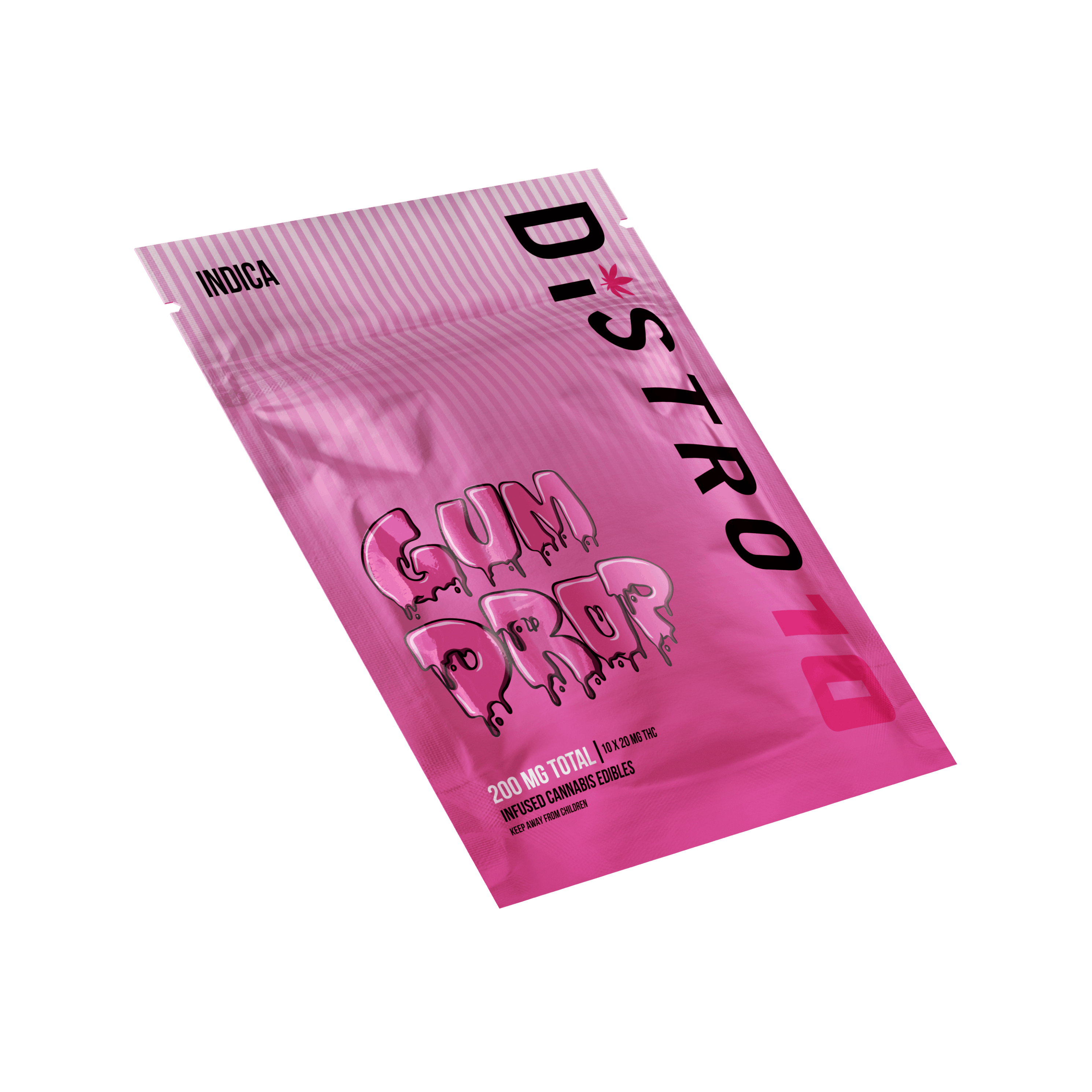 Product: Distro 10 | Gum Drop | Infused Gummies | 200mg | Indica