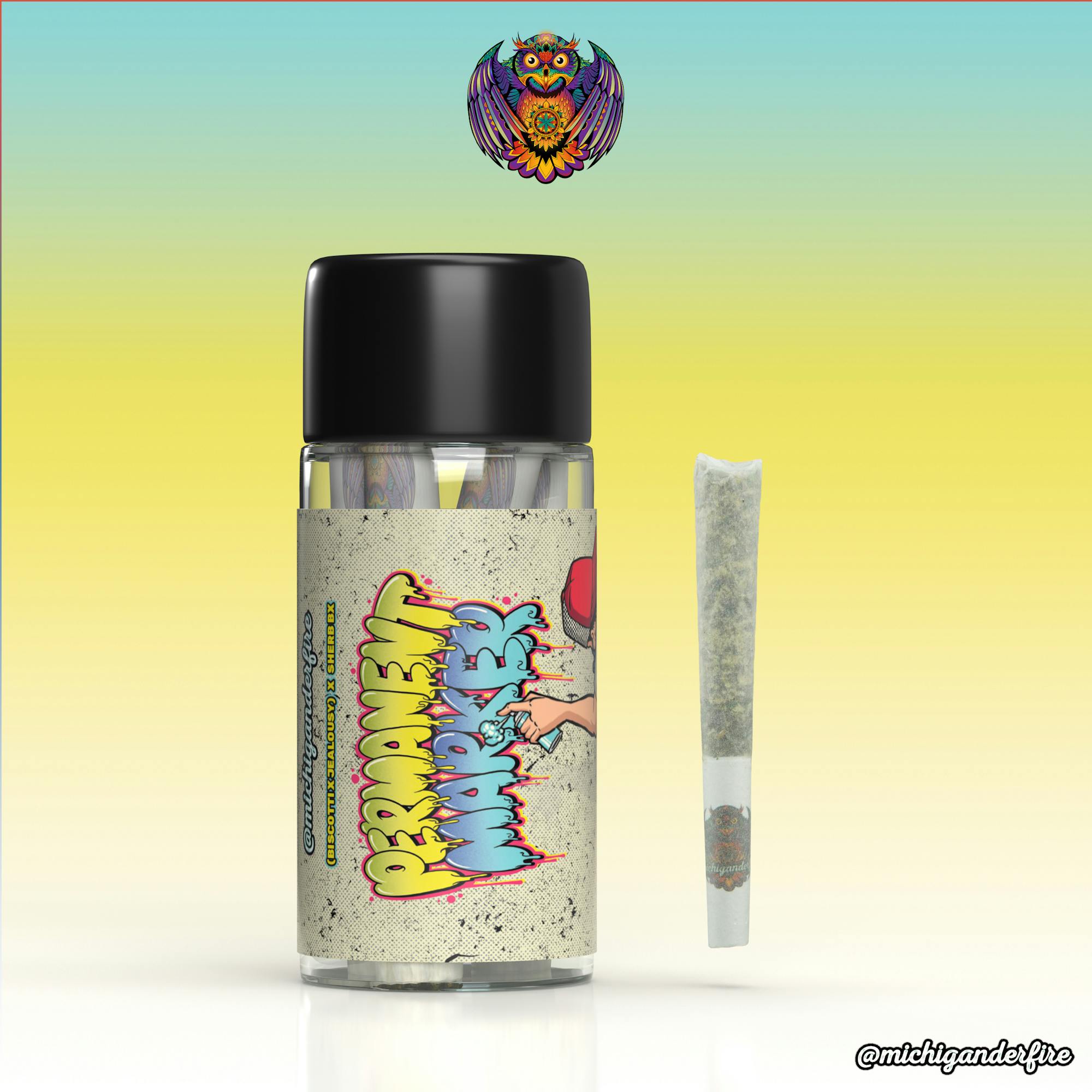 Michigander Fire Permanent Marker | Pre-Roll 5-pack | 2.5g — PRE_ROLLS
