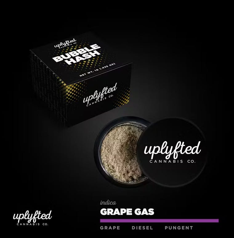 Product: UPLYFTED | GRAPE GAS | BUBBLE HASH HYBRID