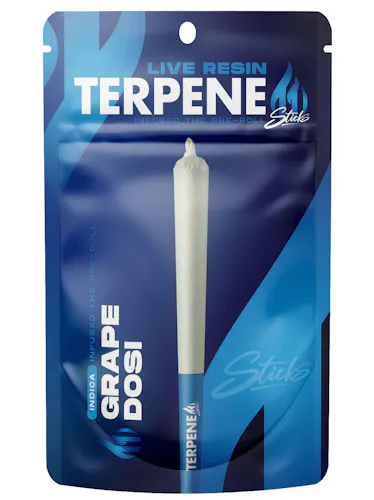 Terpene Sticks Grape Dosi Infused Preroll Rec-active