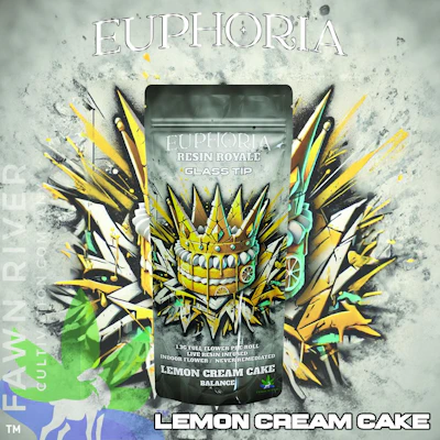 Euphoria - 1.3g Live Resin Infused Preroll - Lemon Cream Cake