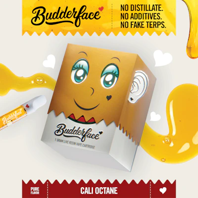 Budderface - 1g Live Resin Cart - Cali Octane