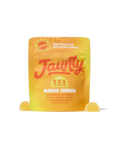 Mango Sunrise | 1:1:1 | THC:CBG:CBD |20mg | 2pk-active