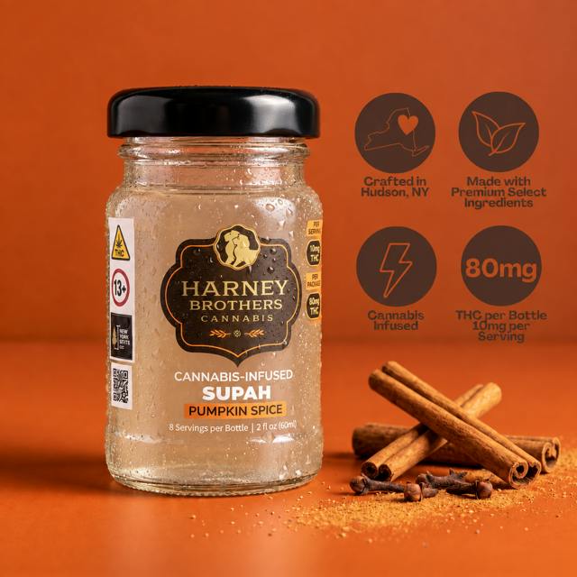 Harney Brothers Pumpkin Spice SUPAH Shot 2oz  80mg THC
